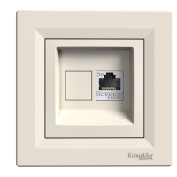 SCHNEIDER Data ligzda Asfora EPH4300123 z/a 1xRJ45 cat.5e UTP bēša ar rāmīti