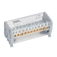 MOREK Sadales bloks MAB2125A18 2P 2x35mm² + 2x25mm² + 7x6mm² Ipk=19 kA