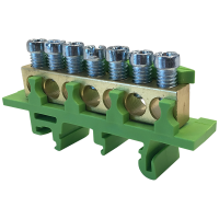 MOREK Klemme MAD0007G00 DIN PE7 7x16mm² zaļa IP03