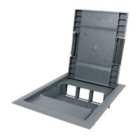 KOPOS Grīdas kārba/rāmis,KOPOBOX 57_LB max. 6 rozetēm (45x45 mm), IP 30, tumši pelēks