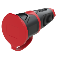 PC ELECTRIC Spraudnis 0511-sr Schuko 250V, 16A, IP54, 3x2,5mm2, gumijas,Taurus2