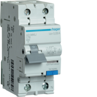 Kombinētais automāts 6kA 2P C 16A 30mA, tips A