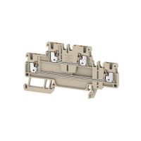 WEIDMULLER Rindspaile Pelēka 2 stāvu uz DIN sliedes 1,5mm2 Push-IN 2469370000 (50 gab iepakojumā)