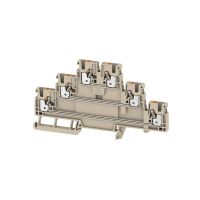 WEIDMULLER Rindspaile Pelēka 3 stāvu uz DIN sliedes 2,5mm2 Push-IN 2428510000(50 gab iepakojumā)