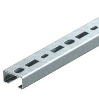 OBO Profila sliede 1104500 sprauga 17 mm, 35x18x2000, perforēta, cinkota