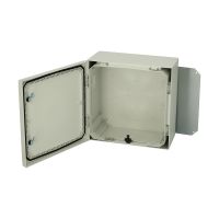 FIBOX Polikarbonāta korpuss 8120009 ARCA, pelēkas durvis, 2 slēdzenes 400x400x210