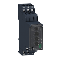 SCHNEIDER 3 fāžu Sprieguma kontrol. Relejs RM22TR3 3380…480V AC, 8A, 2 C/O