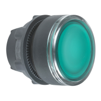SCHNEIDER Izgaismota poga ar fiksāciju ZB5AH033 LED-zaļa