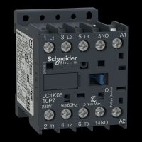SCHNEIDER Kontaktors LC1K0610P7 3P 2,2kW 6A spole: 230V AC 1NO
