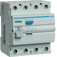 HAGER Strāvas noplūdes automāts CD425J 30mA 4x25A, A - tips