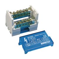 Klemmju bloks 2-poli, 10-25mm² (80/100A),  6x0,75-4mm² + 7x2,5-6mm²