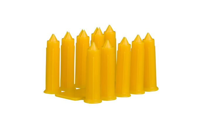Nagldībelis TCP-1 5.5x25/1.2-3.0, dzeltens