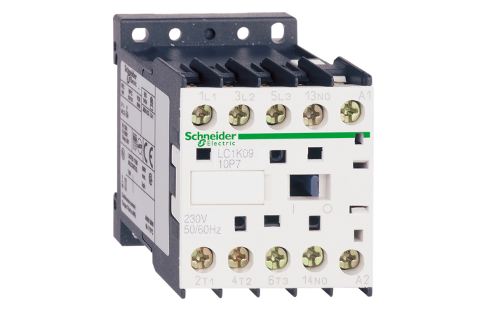 SCHNEIDER Kontaktors LC1K1610P7 3P 7,5kW 16A spole: 230V AC 1NO