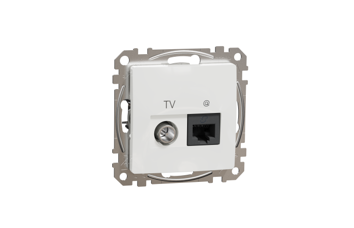 SCHNEIDER Rozete DATA + TV SDD111469T Sedna RJ45 CAT6 UTP ,balts