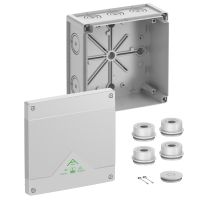 Nozarkārba Abox 160 bez klemmes 182x182x90mm IP55/IP66, pelēka (new)